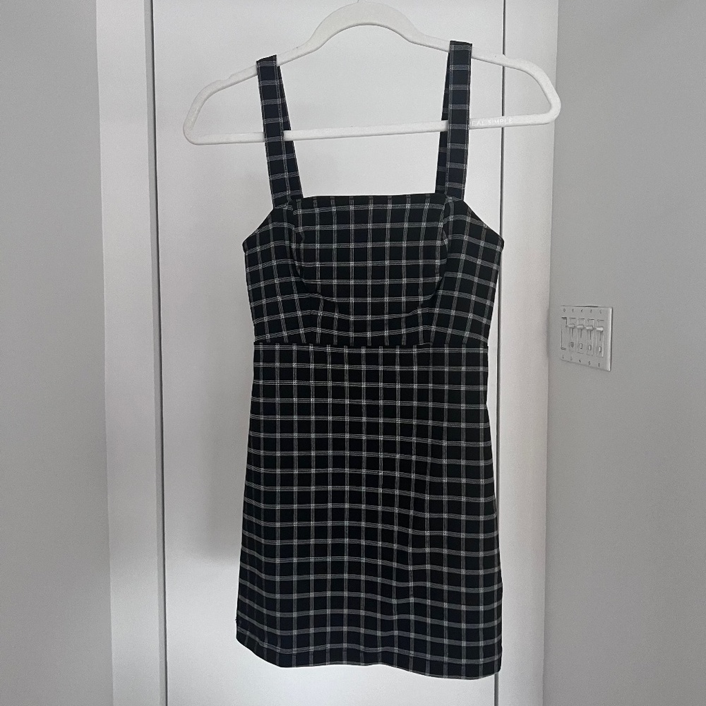 HOLLISTER Plaid Print Dress